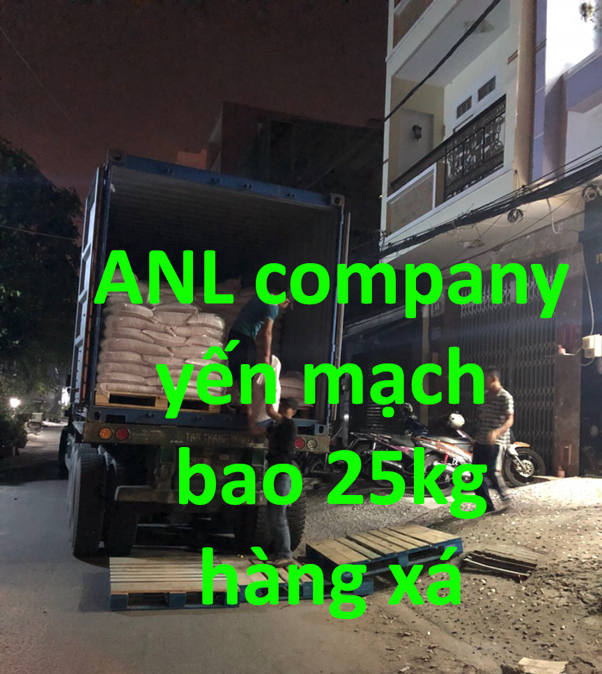 yến mạch bao 25kg hàng xá dạng nguyên liệu, được ANL nhập khẩu từ các nước Mỹ, Úc, Trung Quốc... và cung cấp sỉ lại tại Việt Nam