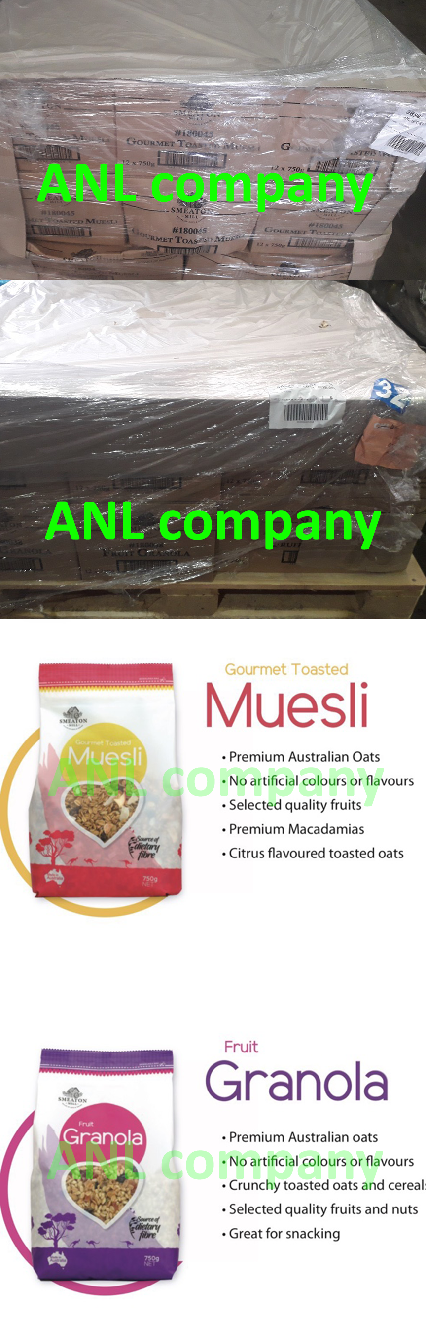 yến mạch hãng smeaton mill của Úc, được ANL chúng tôi nhập khẩu về Việt Nam. và cung cấp cho các đại lý với giá sỉ