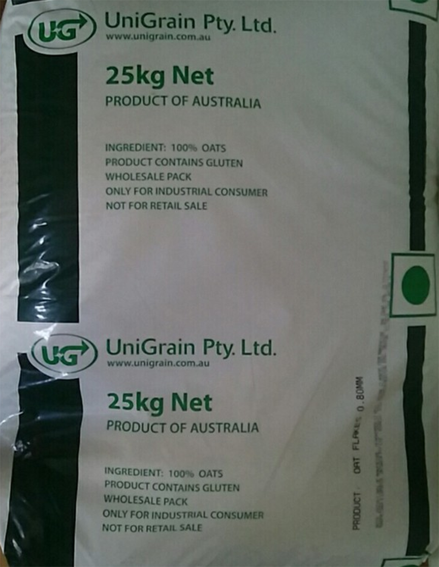 yến mạch bao 25 kg chính hãng Unigrain của Úc